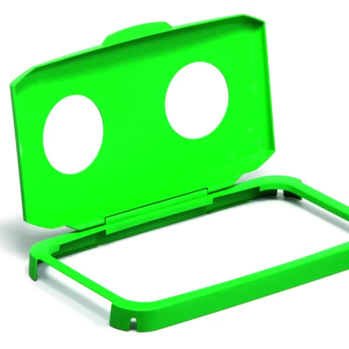 Hinged lid DURABIN® 60L rect. 2 holes