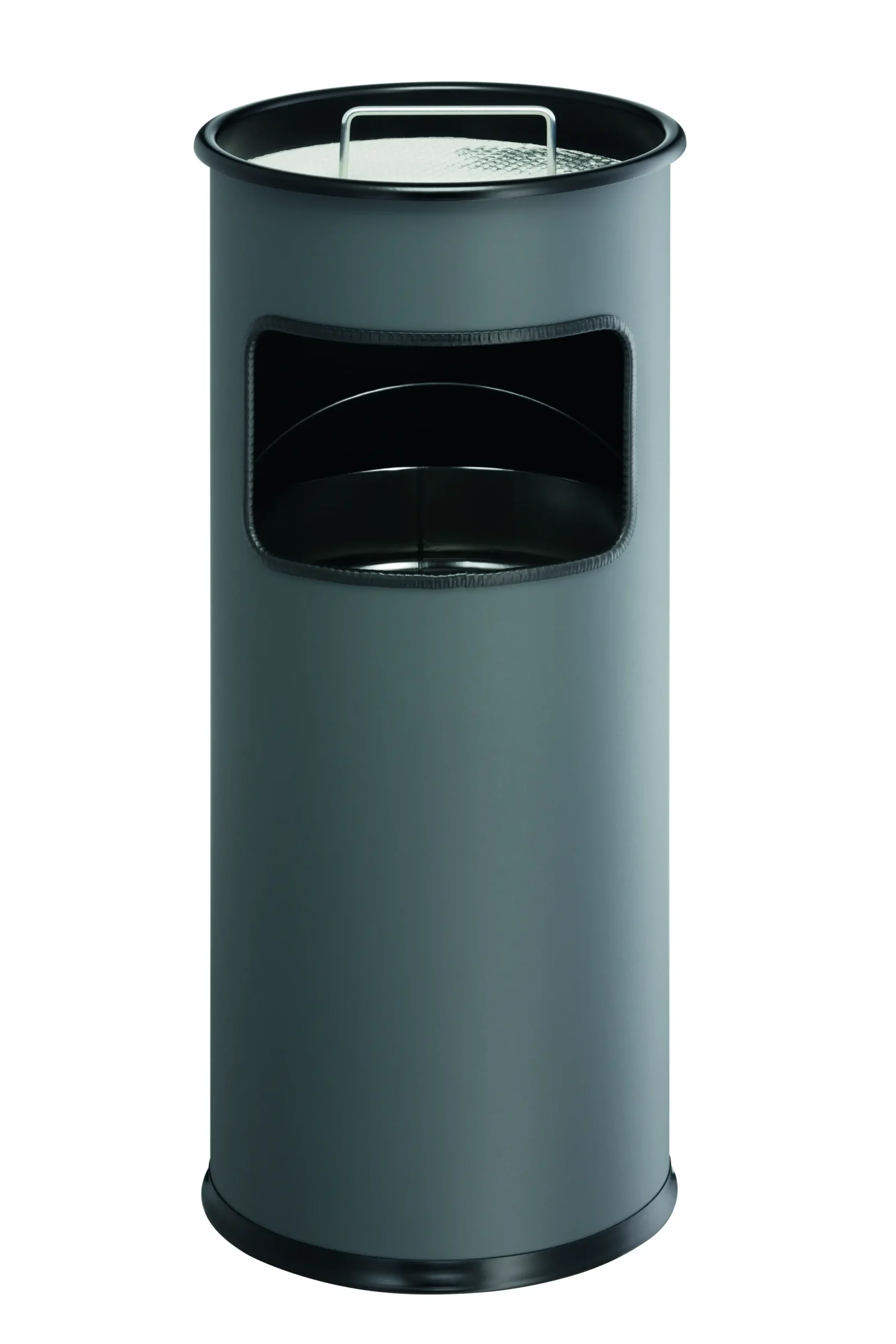 Waste basket metal 17L round ashtray - Image 3