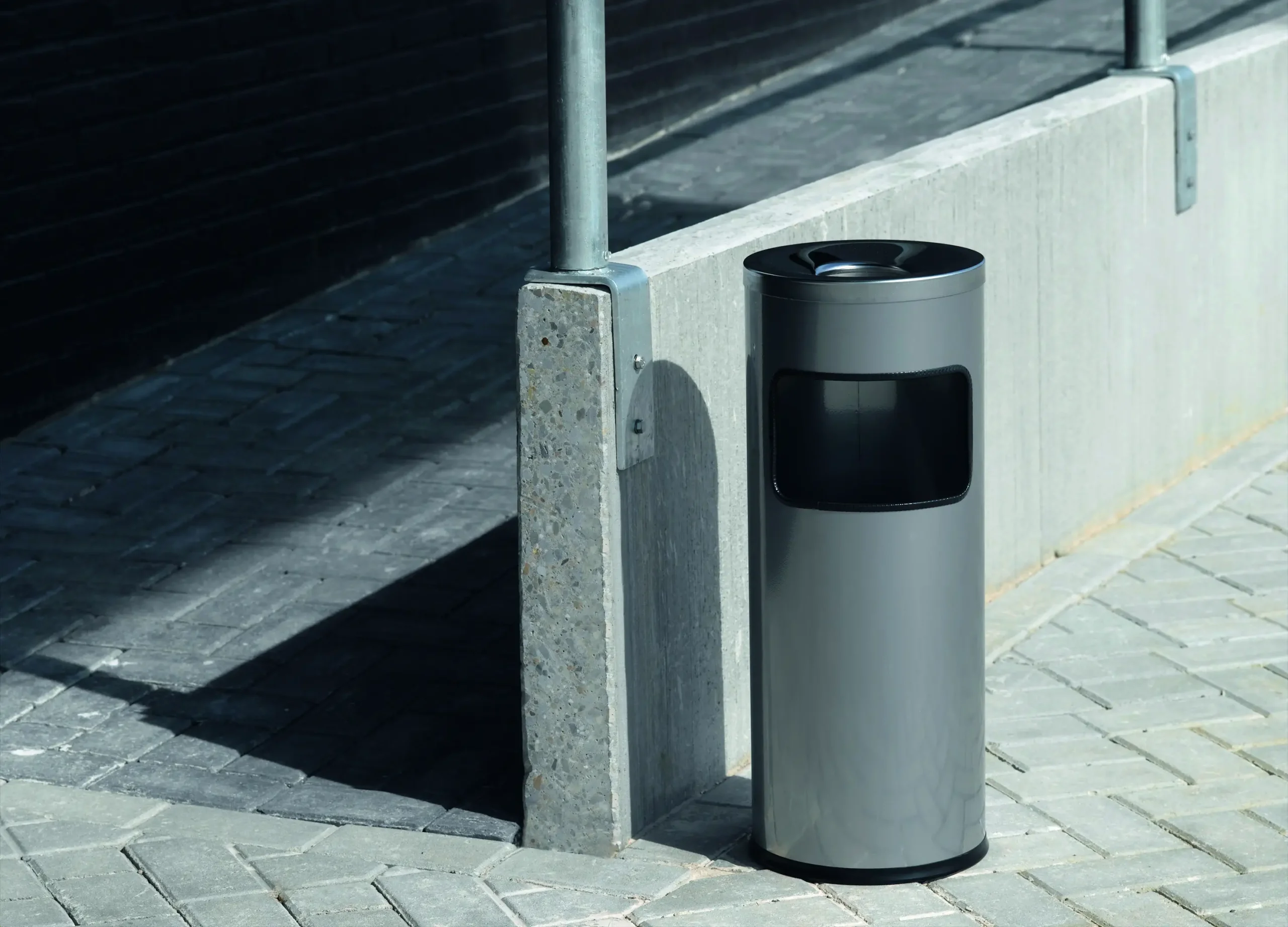 Waste basket 17L round ashtray SAFE - Image 2