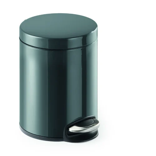 Pedal bin metal 5L round