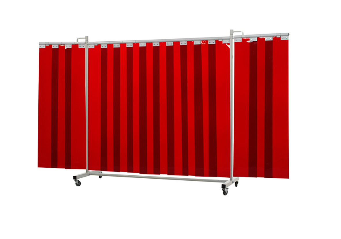 Robusto triptych screen / Transparent strips