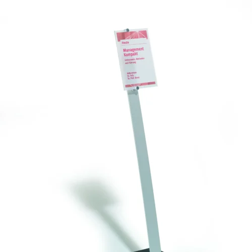 Floor infostand CRYSTAL SIGN® STAND A4