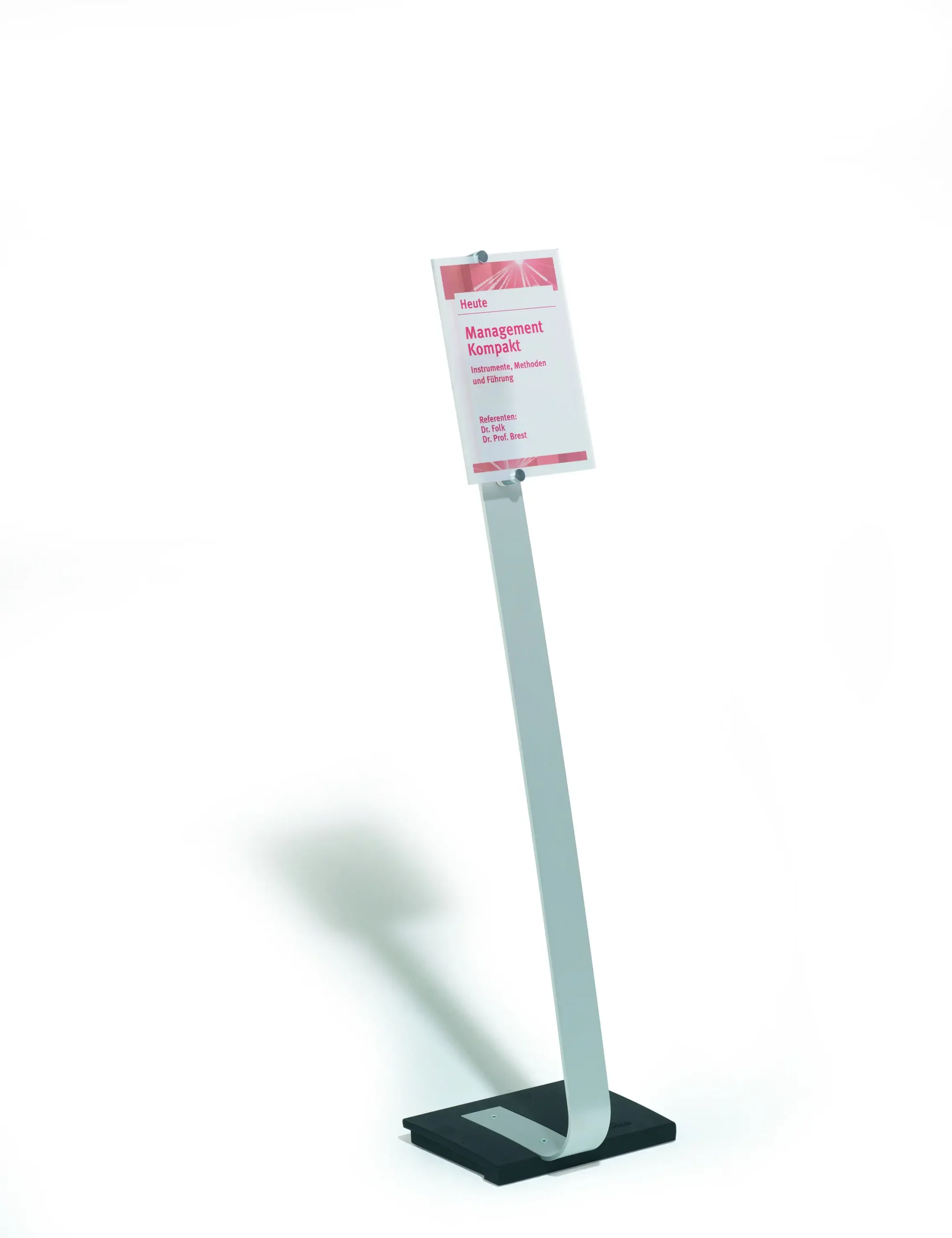 Floor infostand CRYSTAL SIGN® STAND A4