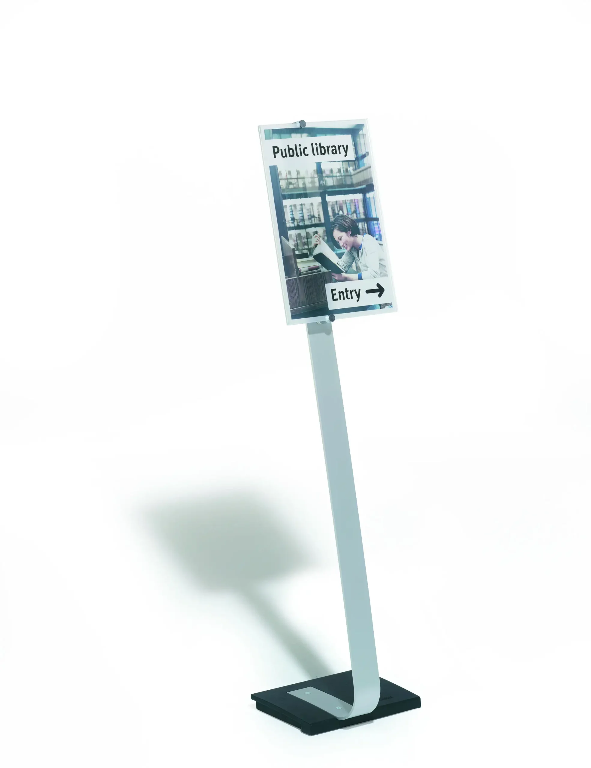 Floor infostand CRYSTAL SIGN® STAND A3 - Image 2