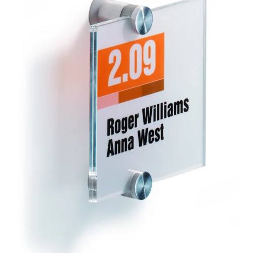 Doorplate CRYSTAL SIGN® 105x105mm