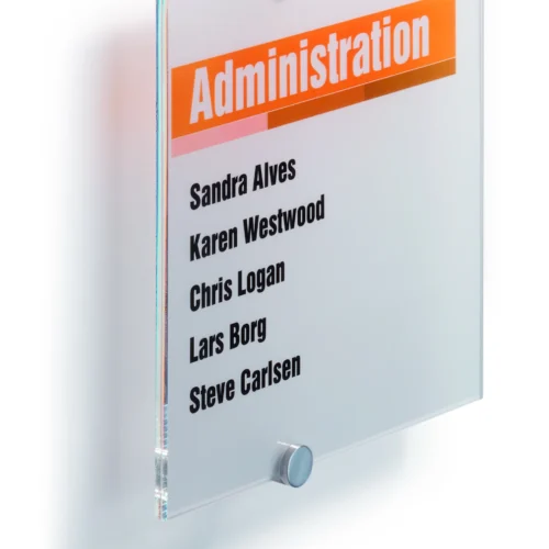 Doorplate CRYSTAL SIGN® 210x210mm