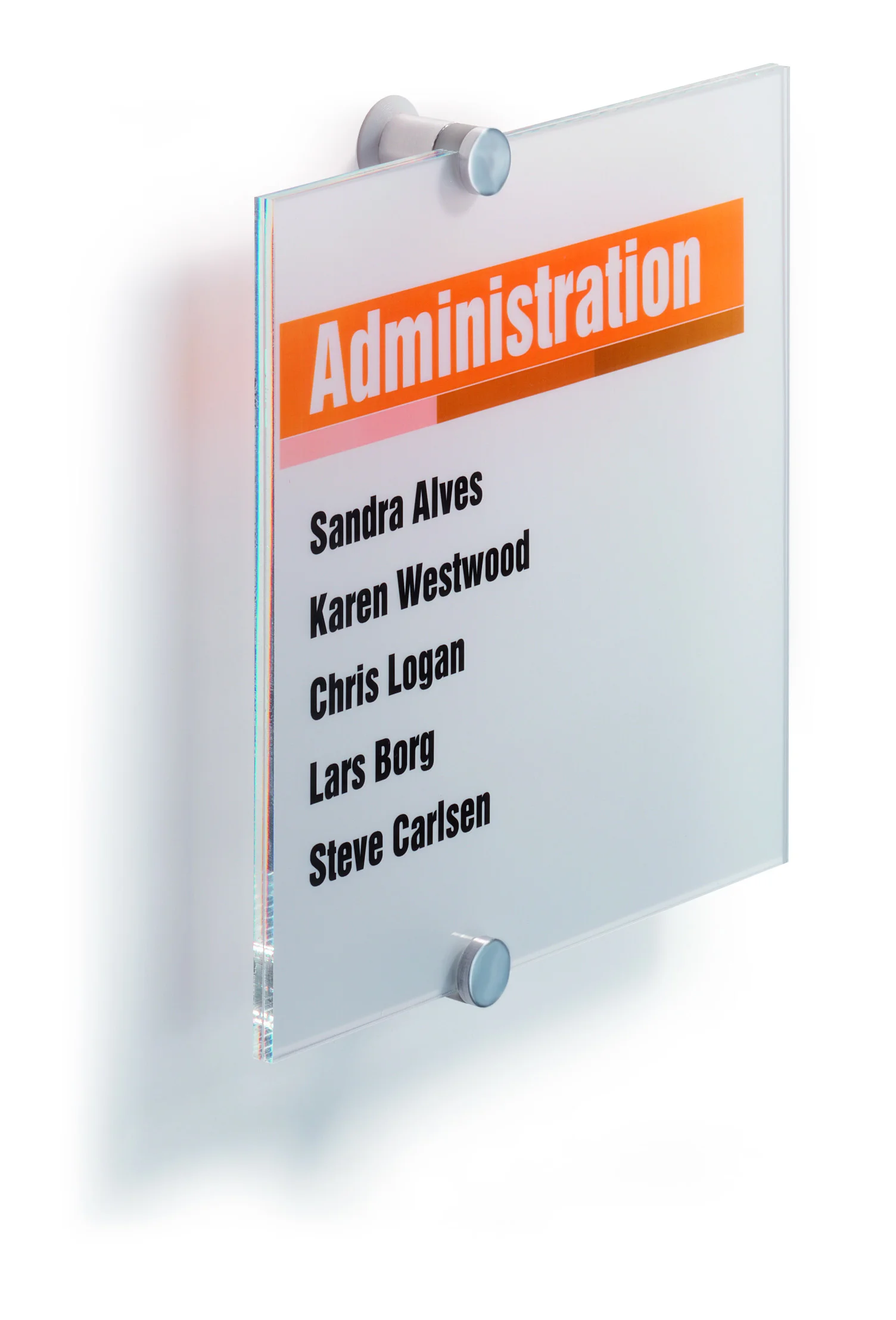 Doorplate CRYSTAL SIGN® 210x210mm
