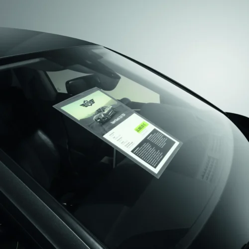 Info pocket A4 static cling