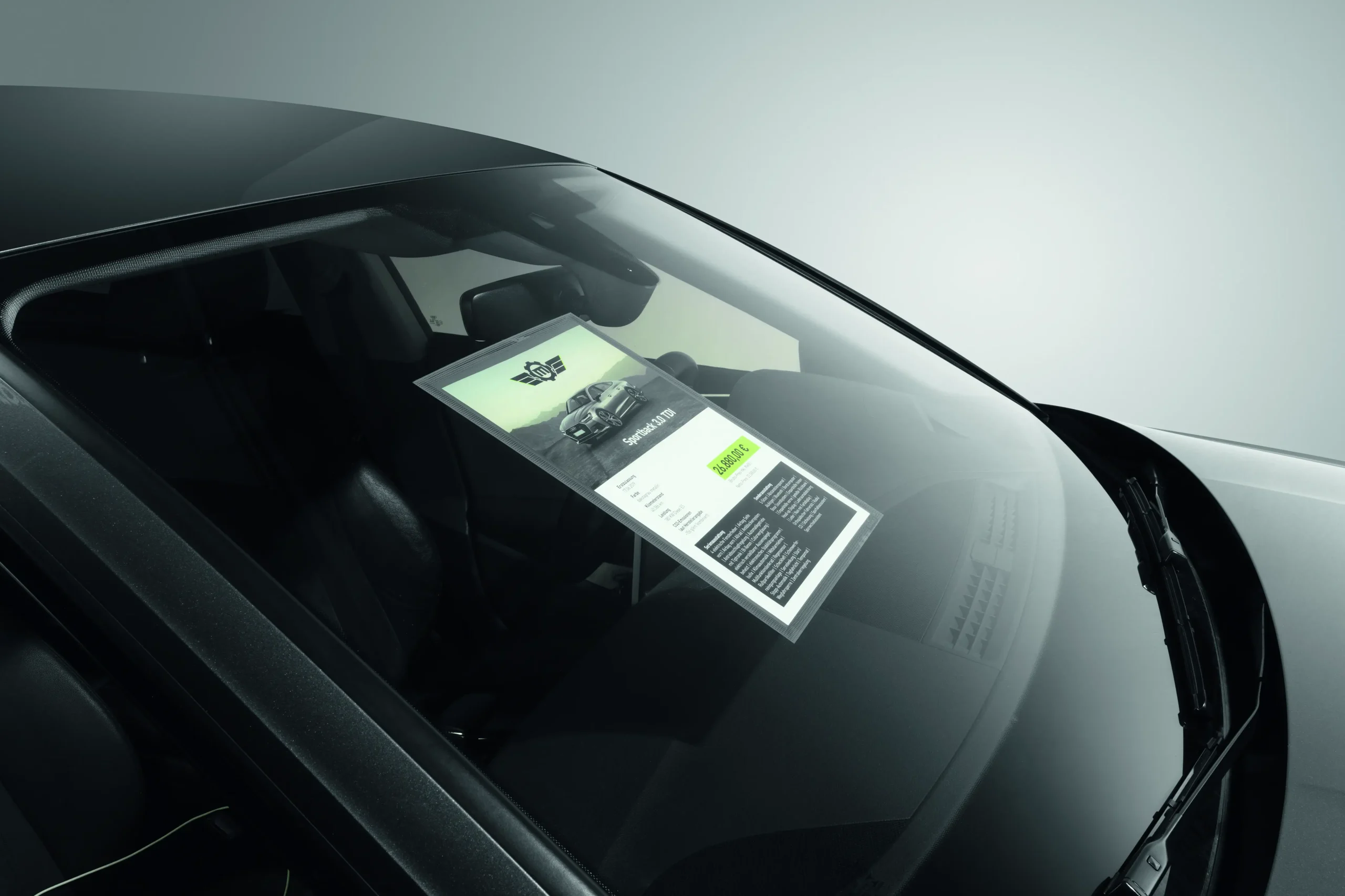 Info pocket A4 static cling