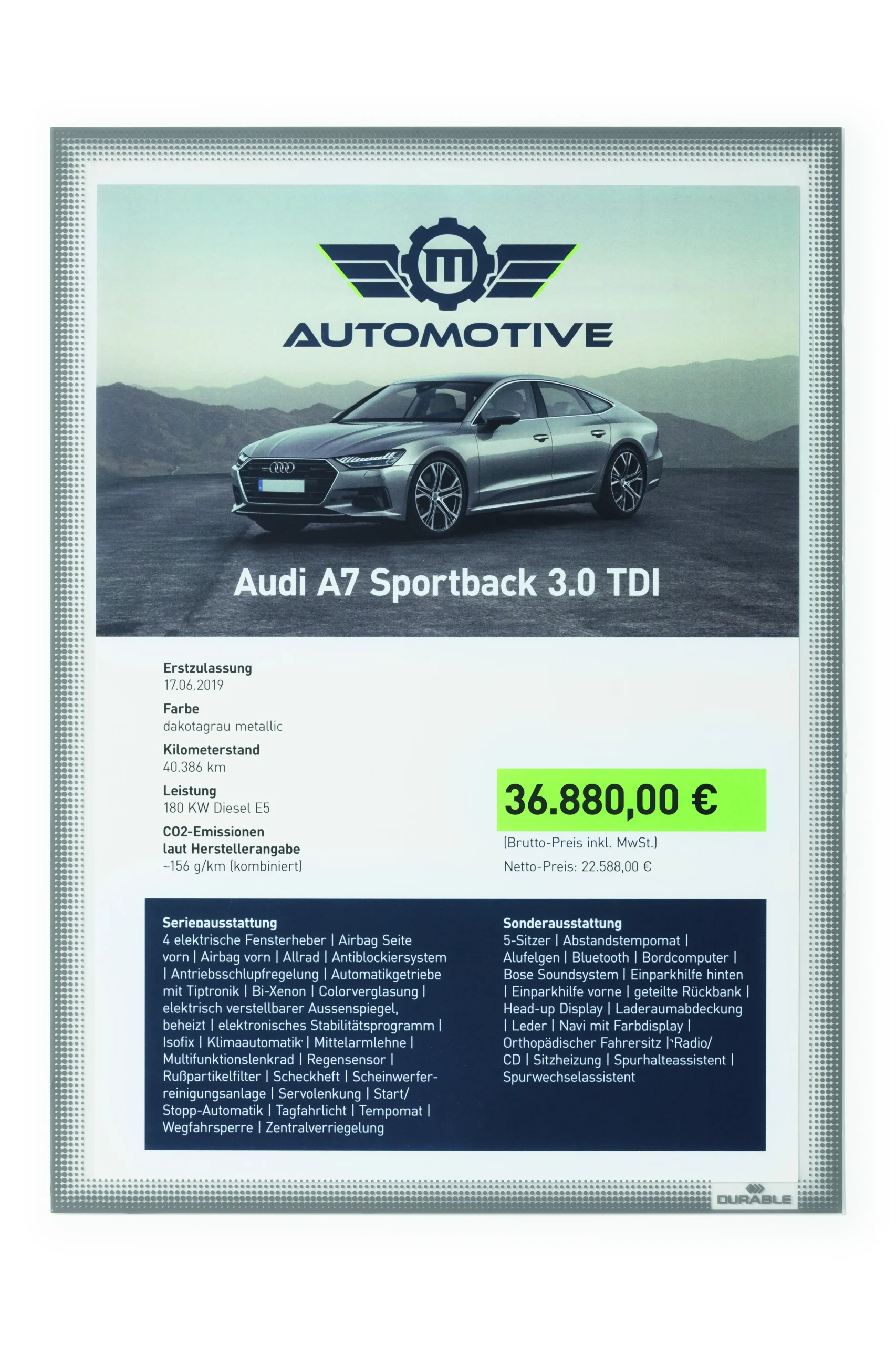 Info pocket A4 static cling - Image 3