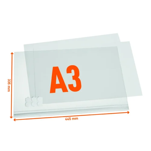Water-resistant pocket A3 self-adhesive