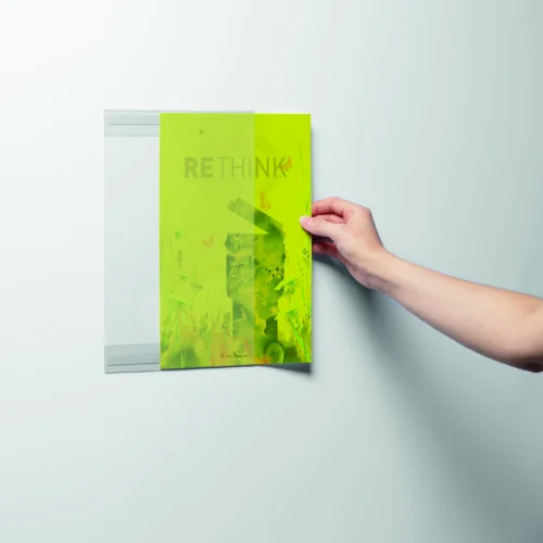 Info holder rPET A4 self adhesive