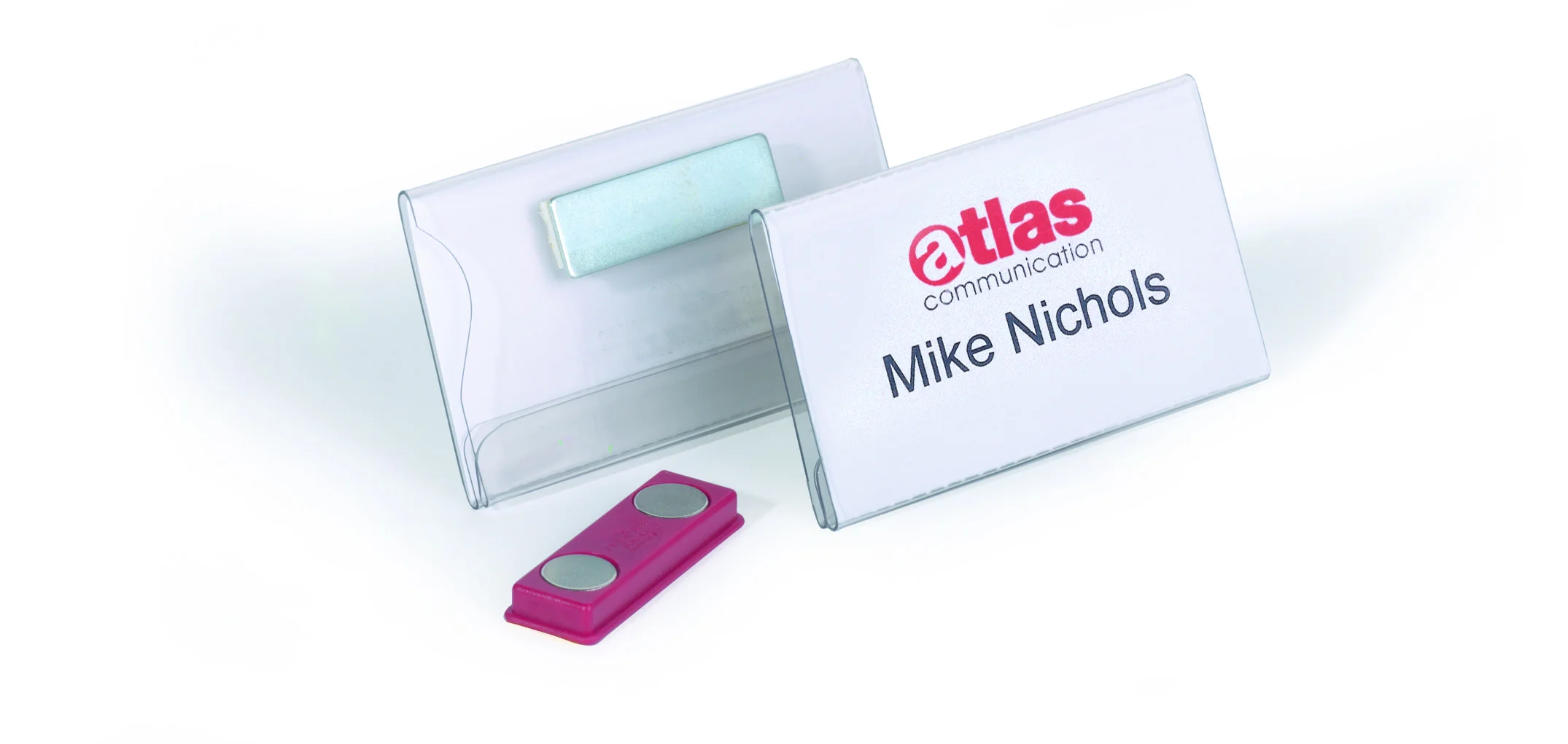 Name badge 40x75mm magnet