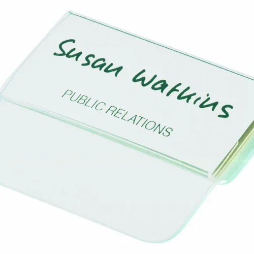 Name badge 40x75mm tuck flap