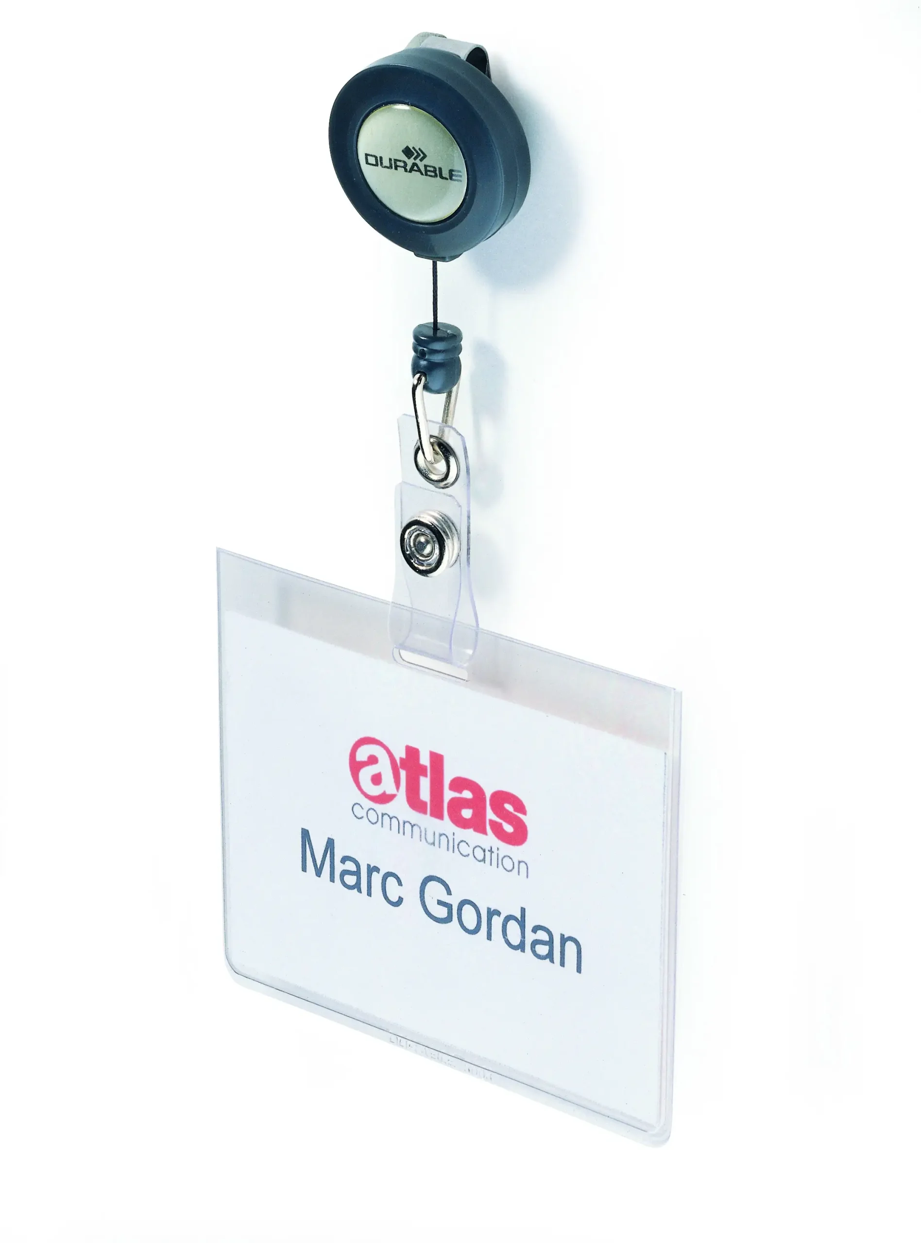 Name badge 60x90mm badge reel