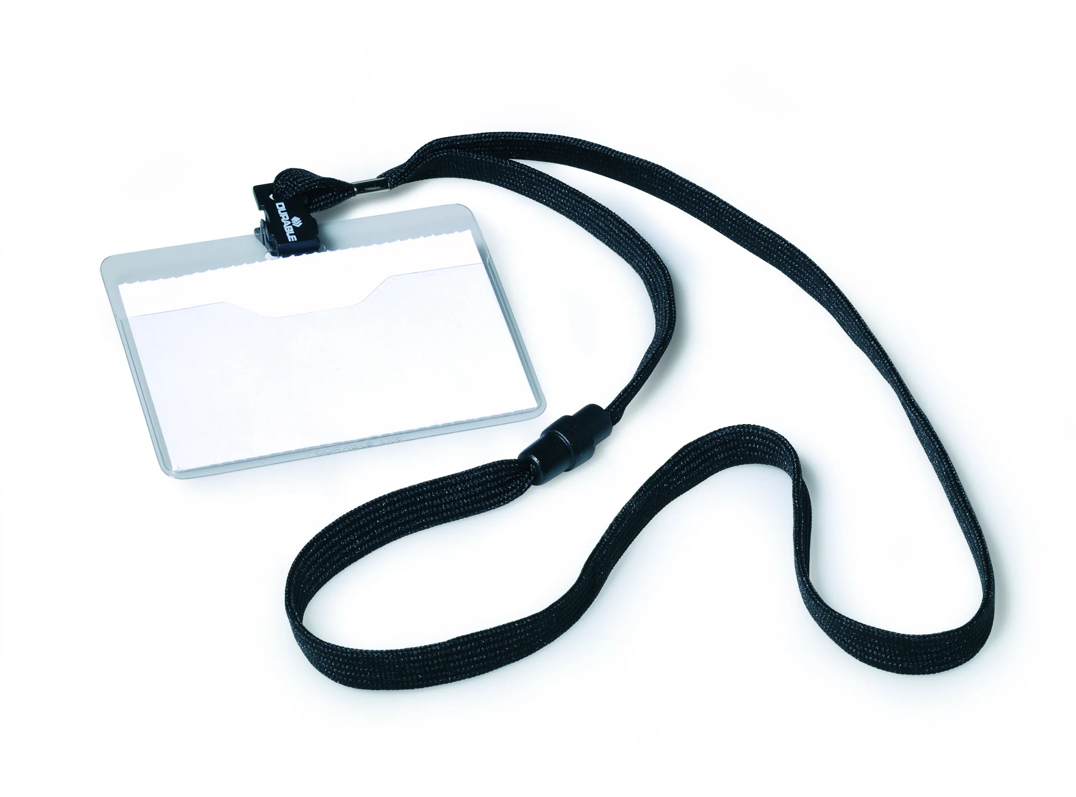 Name badge 60x90mm textile lanyard 10