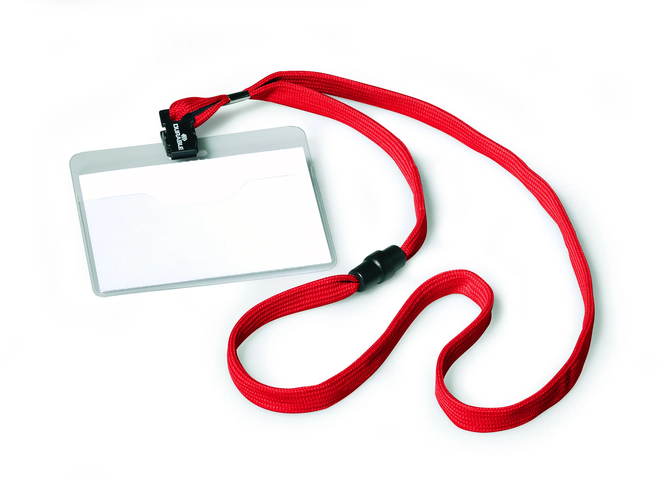 Name badge 60x90mm textile lanyard 10