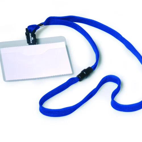 Name badge 60x90mm textile lanyard 10