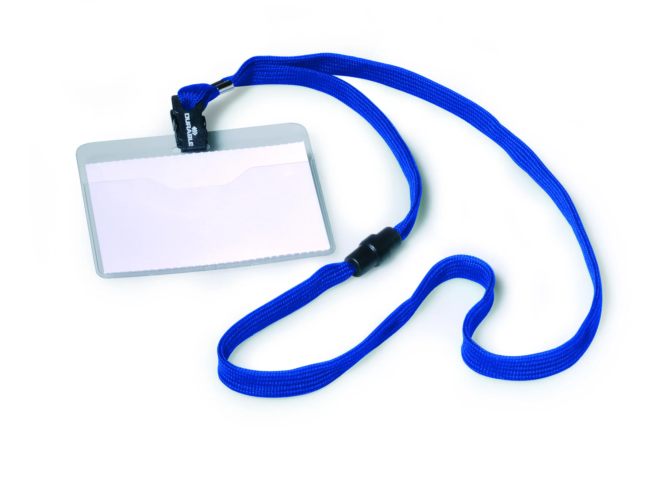 Name badge 60x90mm textile lanyard 10