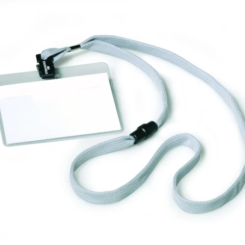 Name badge 60x90mm textile lanyard 10