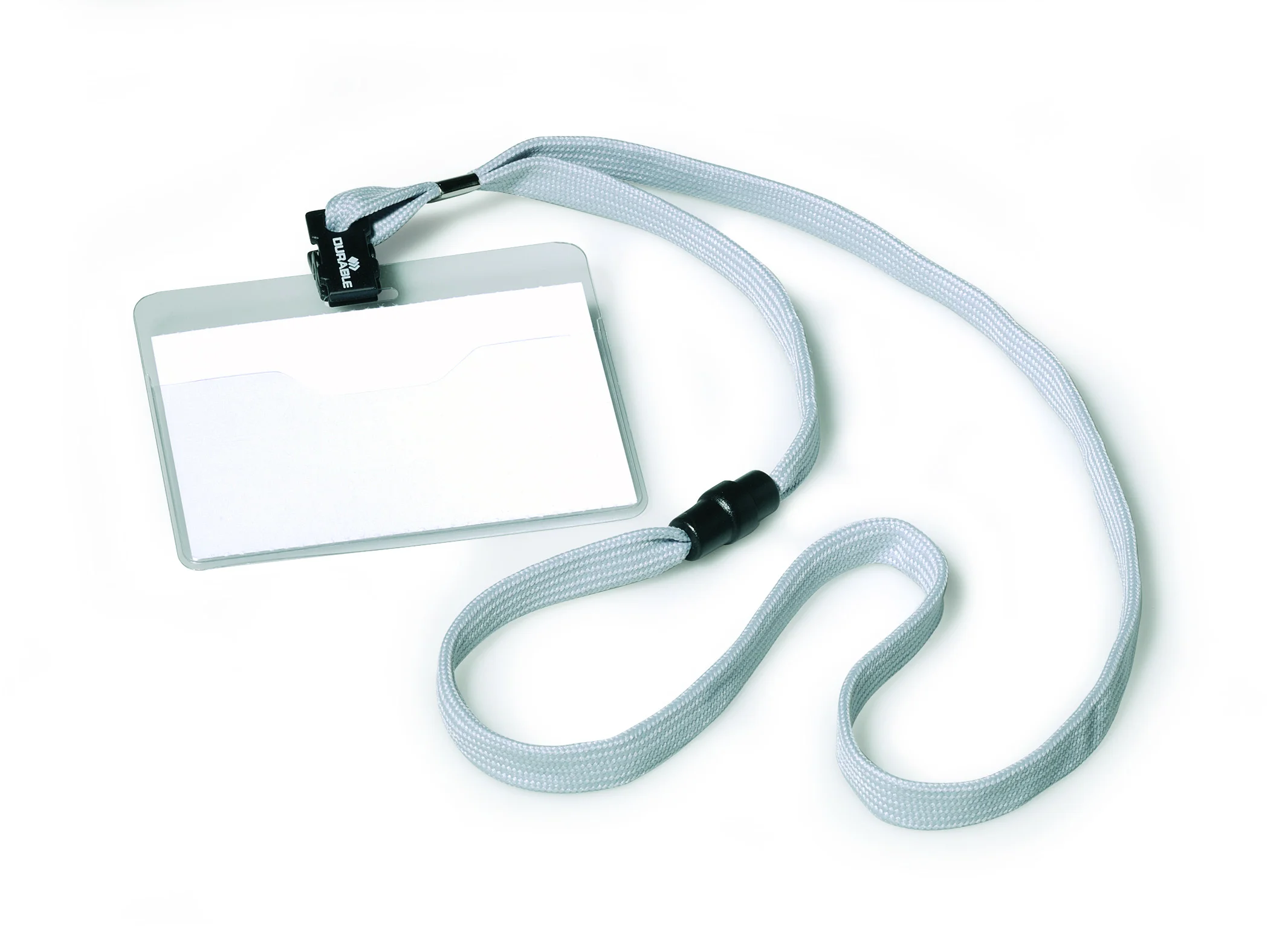 Name badge 60x90mm textile lanyard 10