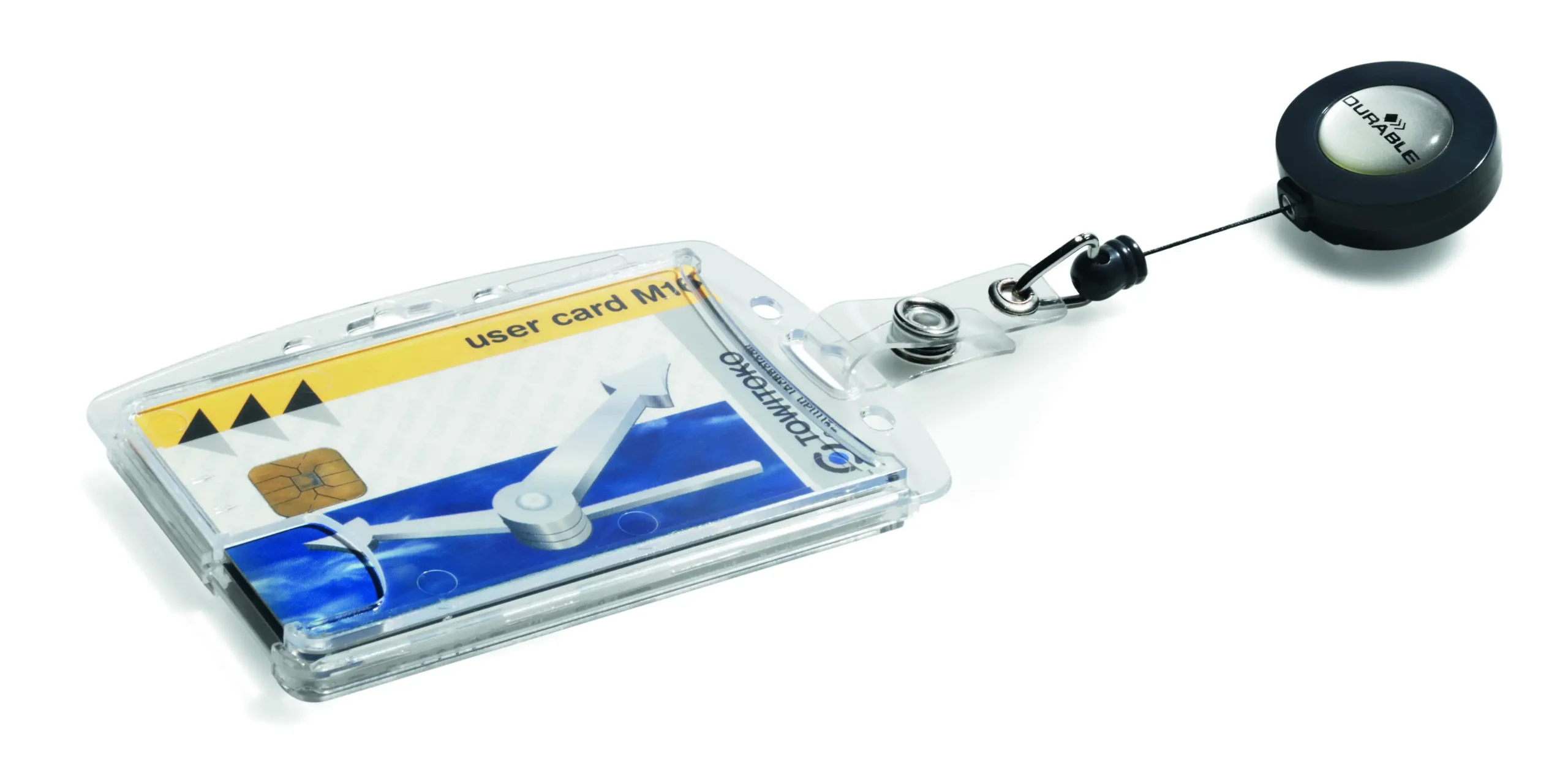 ID card hold. ENCLOSED bdg. reel 2 cards - Image 2