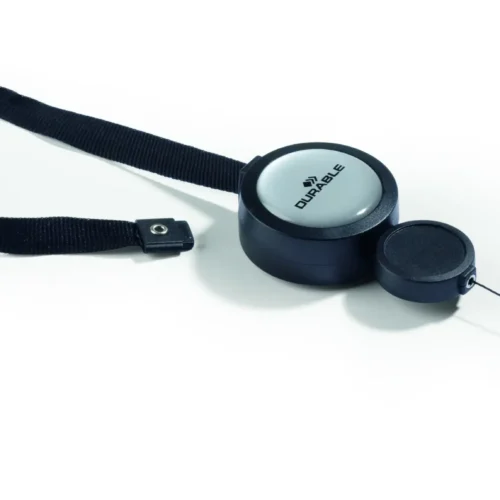 Badge reel PLUS with snap button strap