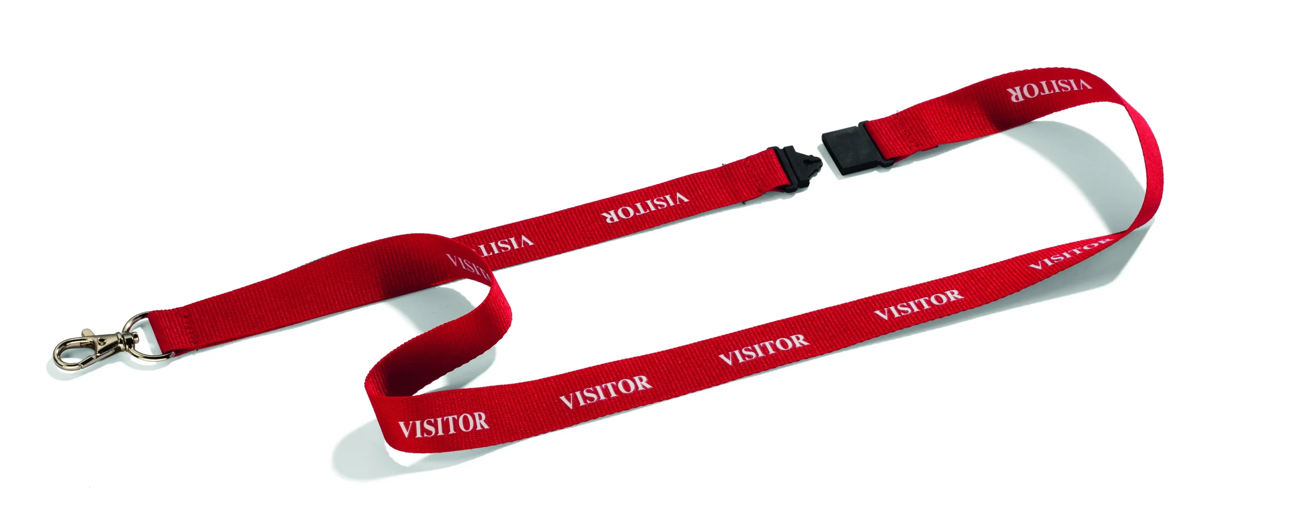 Textile lanyard 20 ''VISITOR'' carabiner