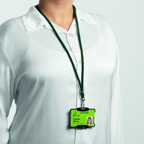 Textile lanyard rPET with carabiner