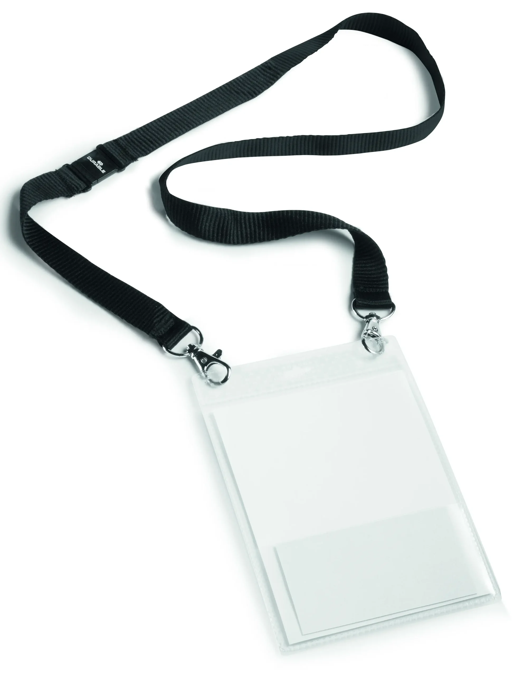Name badge A6 text. lanyard 20 DUO PP