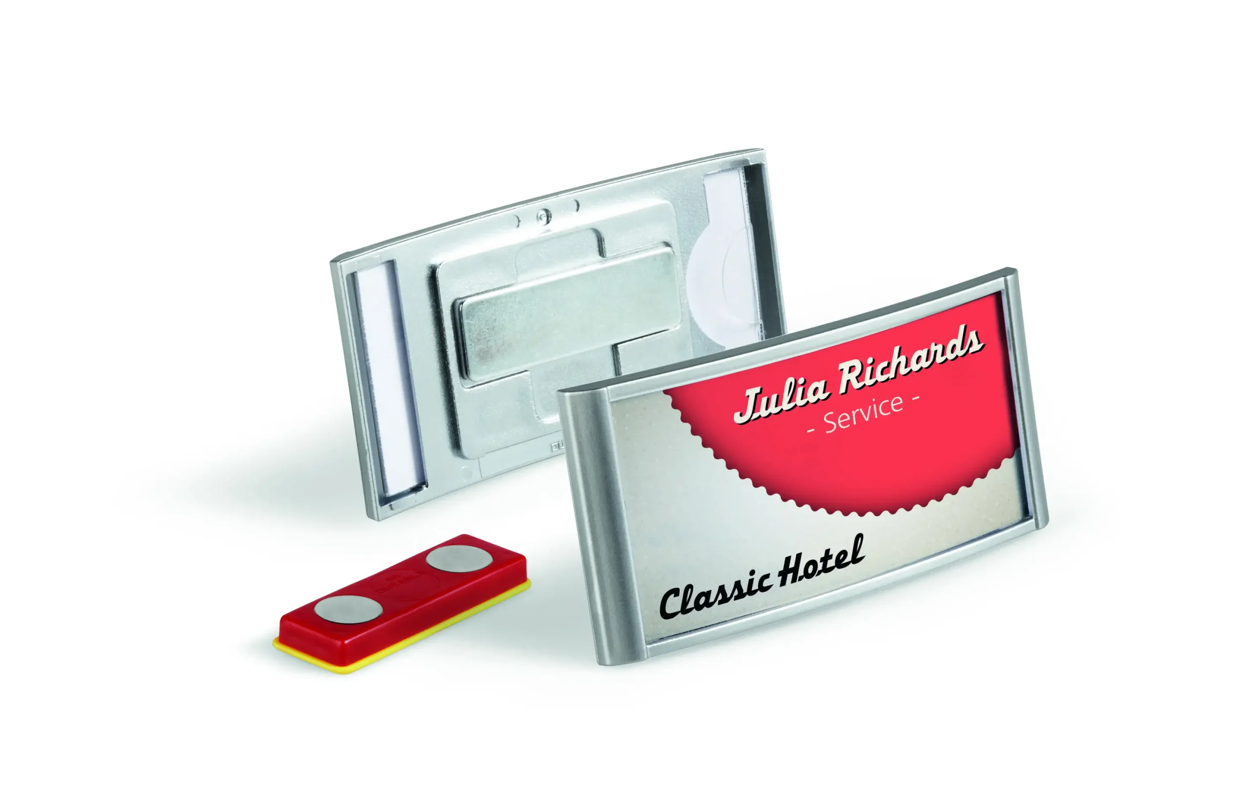 Name badge CLASSIC 30x65mm magnet