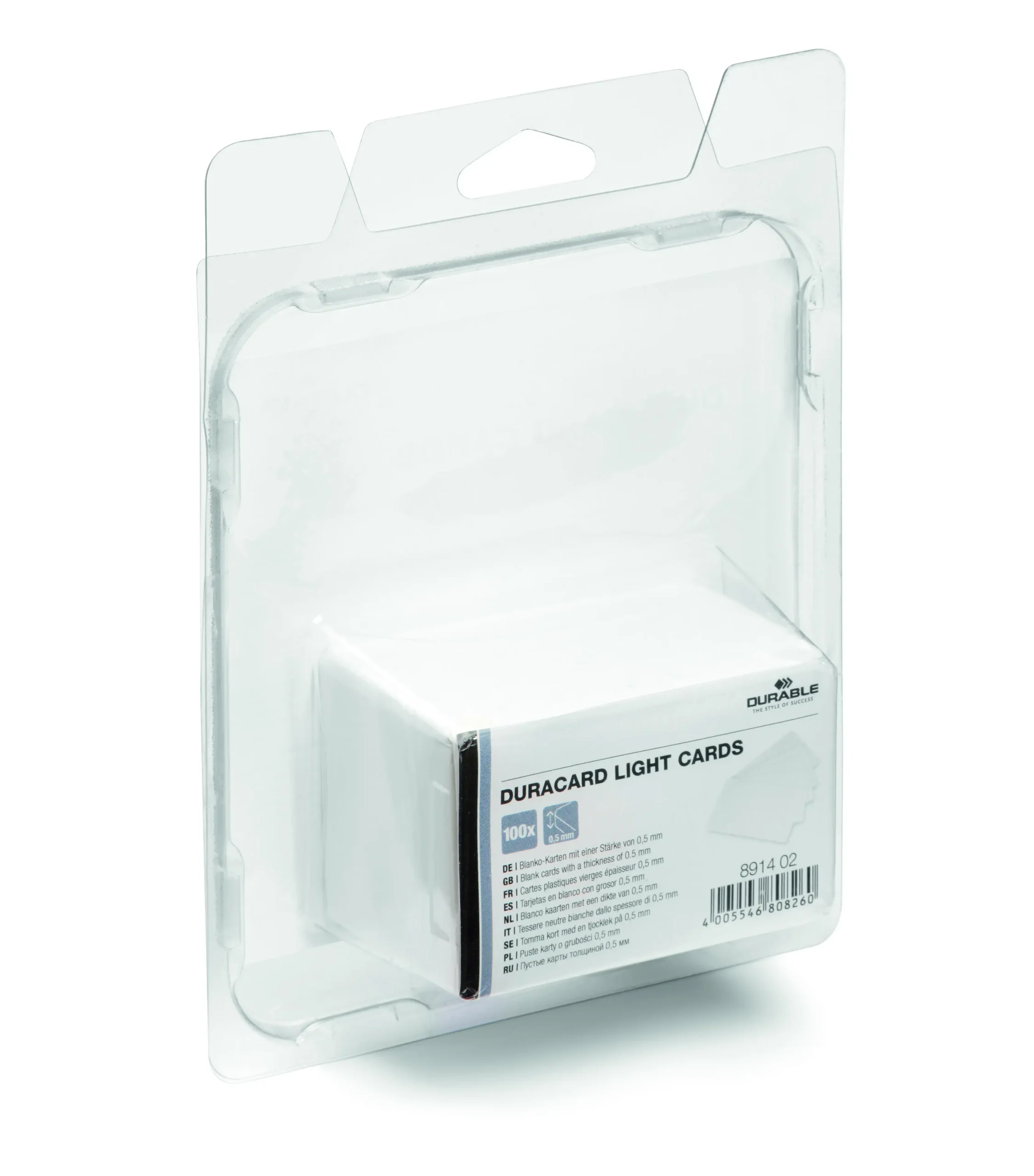 Plastic cards DURACARD® 0.50mm