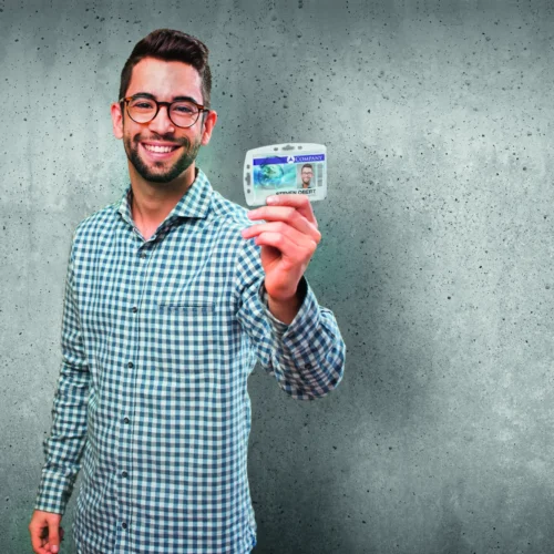 ID card holder ENCLOSED 1 card single p.