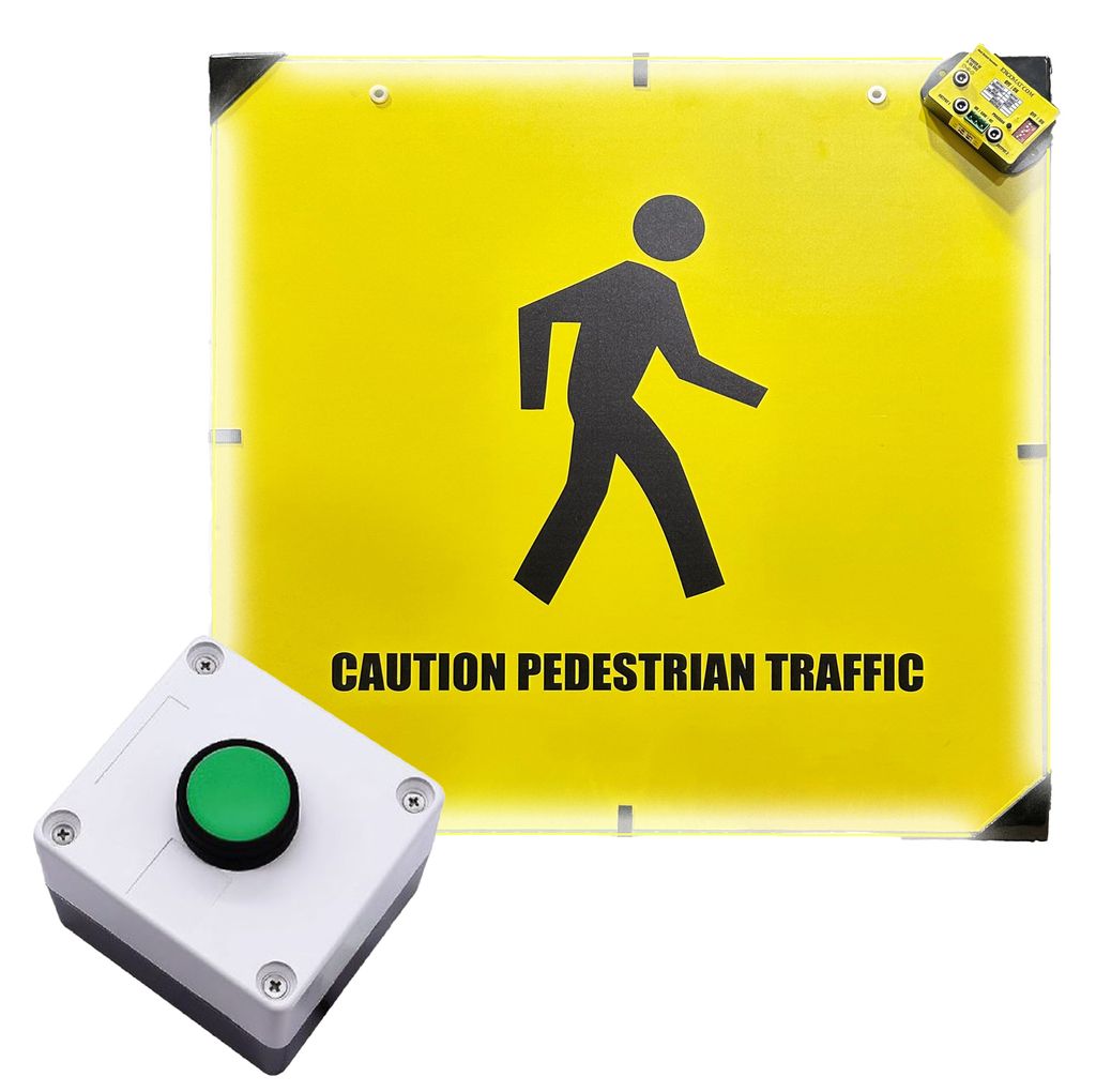 Ergo Push Button & 60cmLED Sign Combo